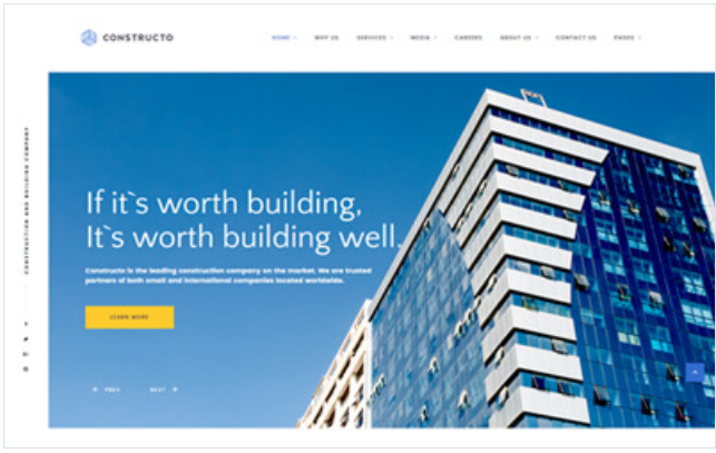 Constructo - Architecture & Construction Company Responsive Website Template