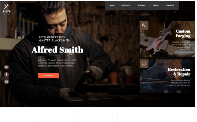 ALF's - Personal Page Modern Multipage HTML Website Template