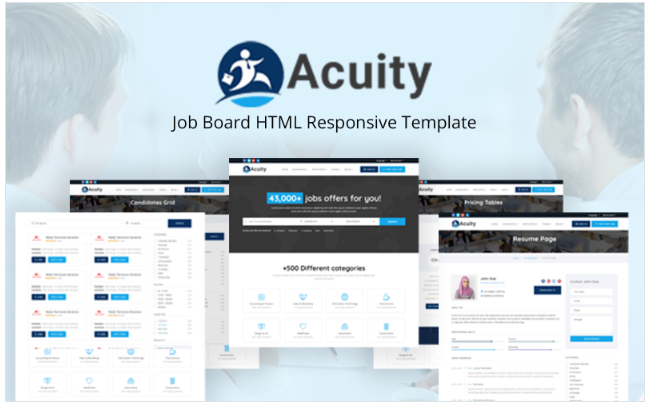 Acuity - Job Board HTML Responsive Website Template