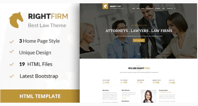 RIGHTFIRM - Law & Business HTML Template