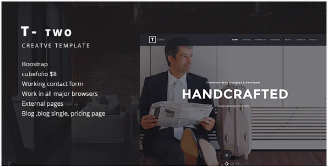 T- TWO Creative Business Template