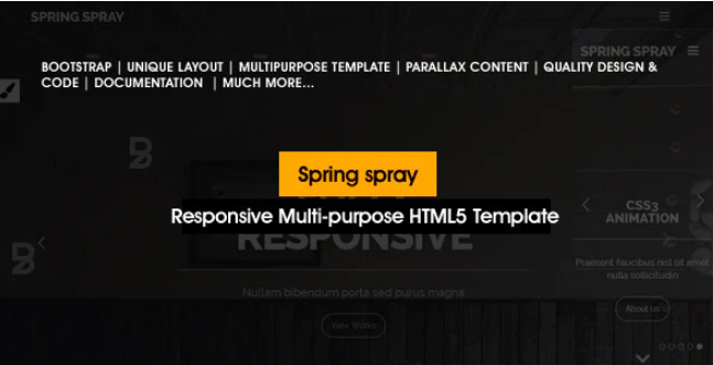 Springspray - Multipurpose HTML5 Template
