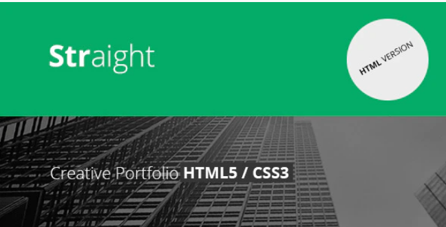 Straight - Creative Flat HTML Template