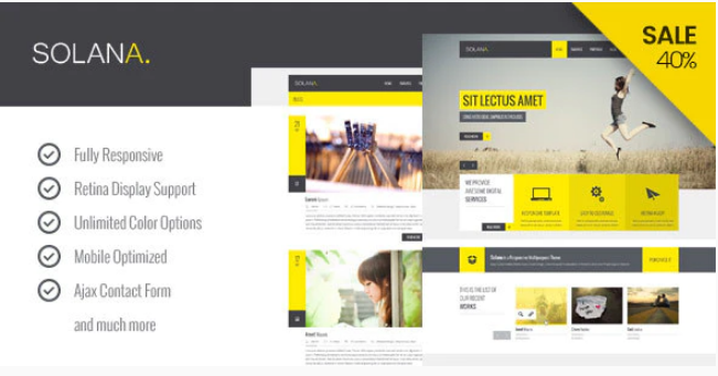 Solana - Responsive HTML5 Template