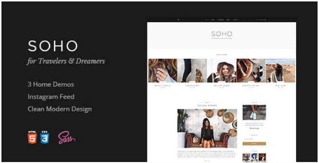 Soho | Blog Template For Travelers & Dreamers