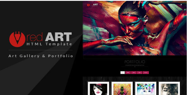 Red Art - Gallery and Photography HTML Template