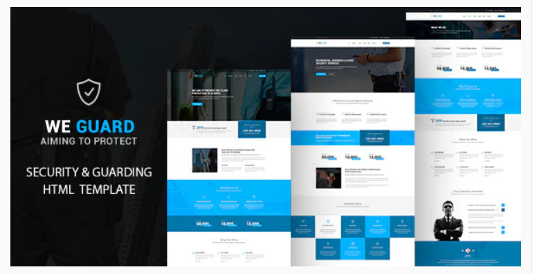 We guard - Security HTML Template