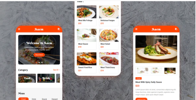 Aaem - Cafe & Restaurant Mobile Template
