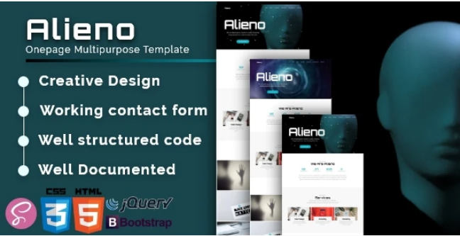 Alieno - Onepage Multipurpose Template