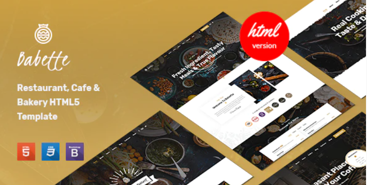 Babette - Restaurant & Cafe HTML5 Template