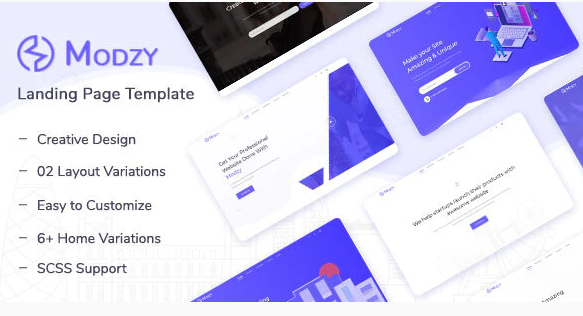 Modzy - Landing Page Template