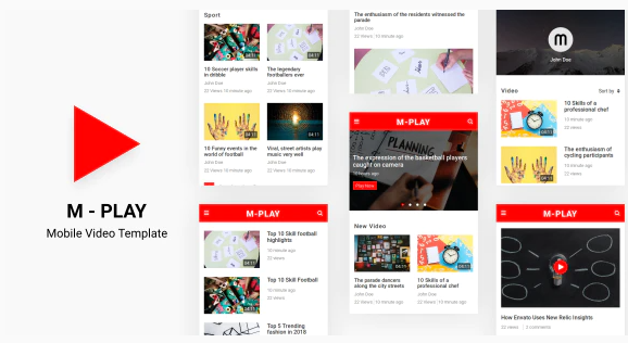 M-PLAY - Mobile Video Template