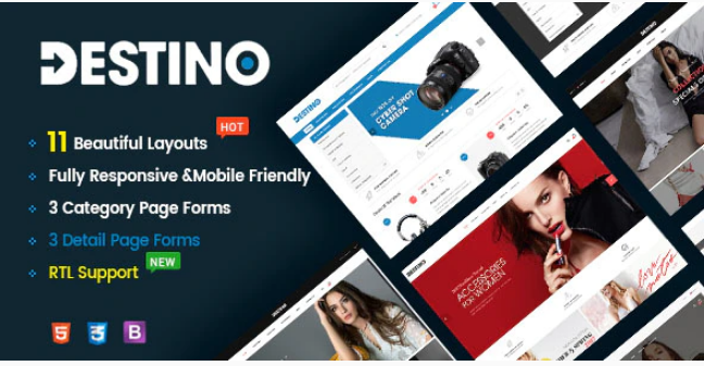 Destino - Responsive & Multi-Purpose HTML5 Template