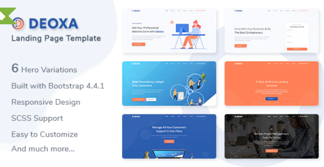 Deoxa - Landing Page Template