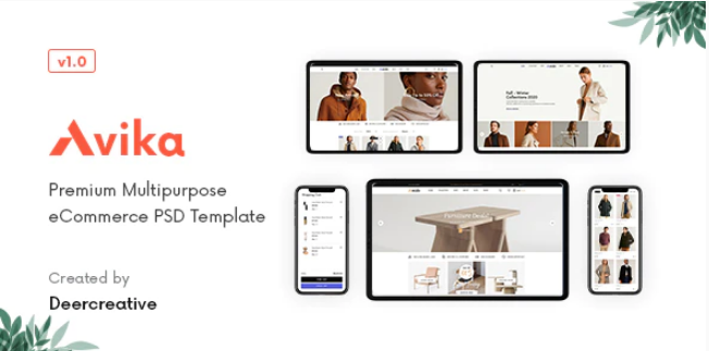 Avika | Multipurpose eCommerce PSD Template
