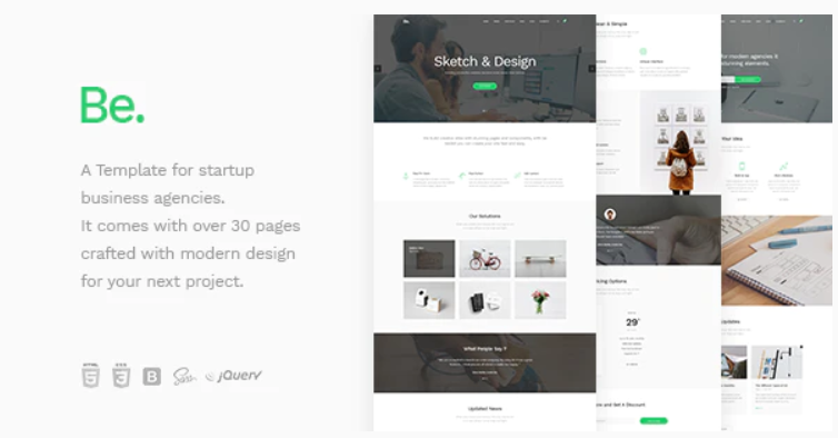 Be - Startup Business HTML Template