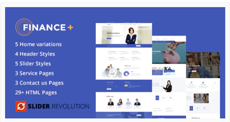 Finance + Business and Finance Corporate HTML5 Template