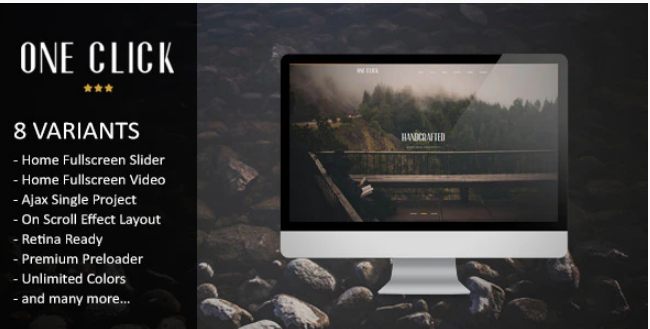 One Click - Parallax One Page HTML Template