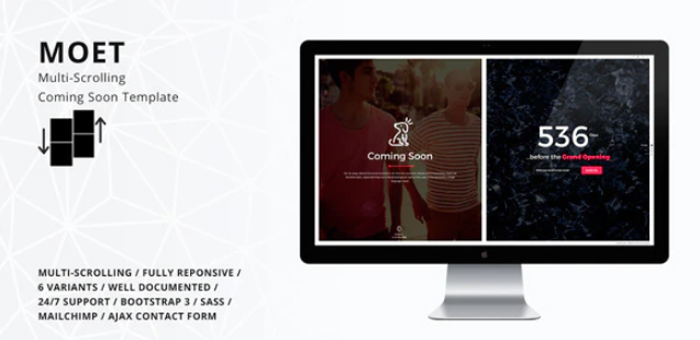 MOET - Multi-Scrolling Coming Soon Template