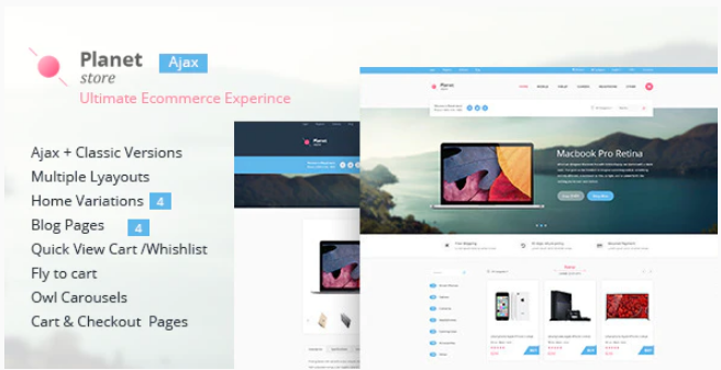 Planet Store - Ecommerce HTML Template