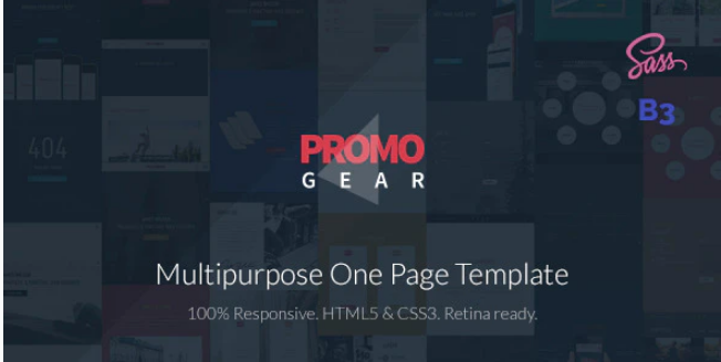 PromoGear — Multipurpose OnePage Template