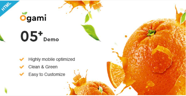 Ogami - Multipurpose Organic Store & Bakery HTML Templates