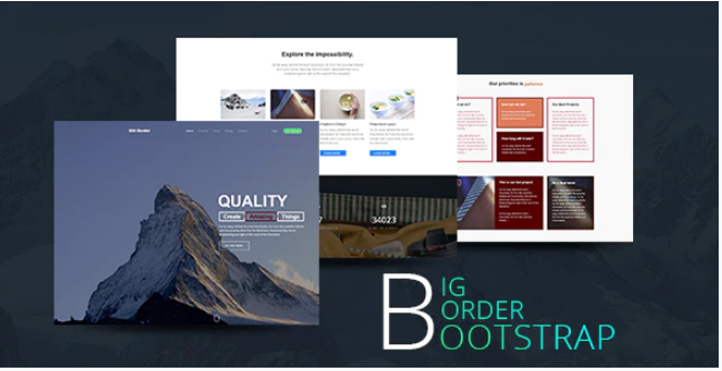 Creative One Page Portfolio - BIG Border