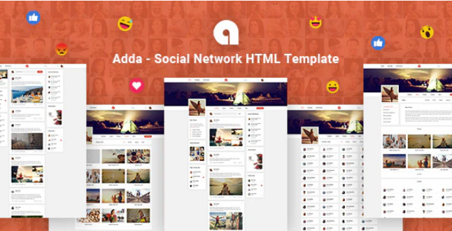 Adda - Social Network HTML Template