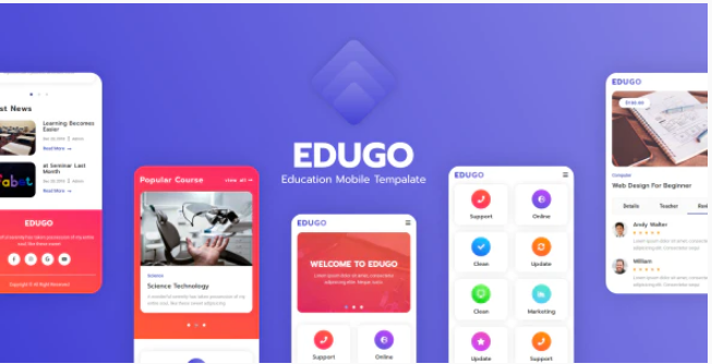 Edugo - Education Mobile Template