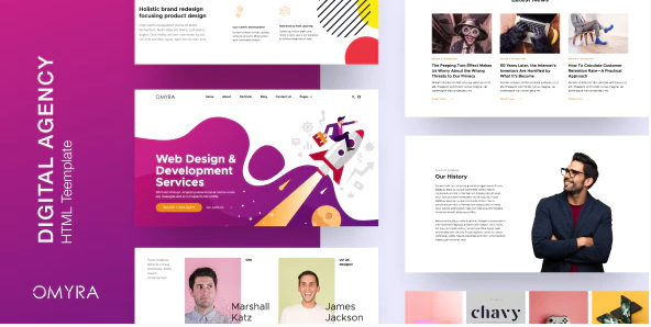 Omyra - Digital Agency HTML Template