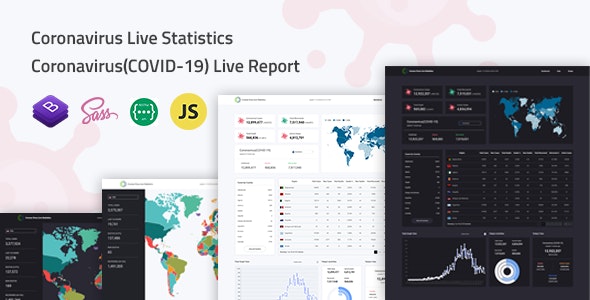 Coronavirus Live Statistics Dashboard Template