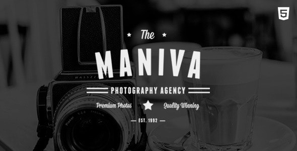 Photography Agency - Maniva HTML Template
