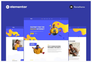 Fastnet - Broadband & Internet Elementor Pro Full Site Template Kit
