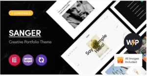 Sanger - Personal Portfolio for Creatives WordPress Theme 1.24