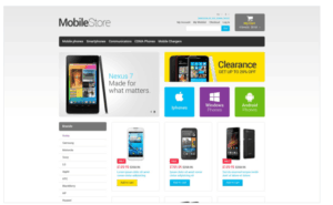 Mobile Store Responsive Magento Theme