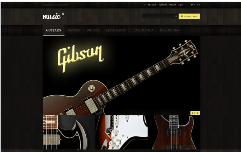 Music Store Magento Theme