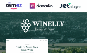 Winelly - Wine Tasting Theme with Elementor WordPress Theme