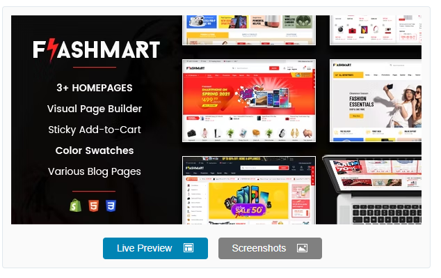 FlashMart - Responsive Multipurpose Sections Shopify Theme