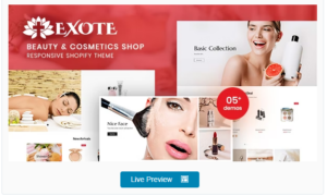Exote - Beauty & Cosmetics Shop Responsive Shopify Theme