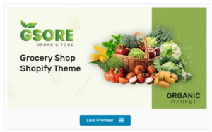 Gsore – Grocery and Organic Food Store Shop Shopify Theme