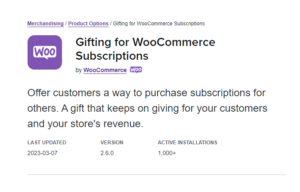 Gifting for WooCommerce Subscriptions 2.8.0