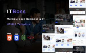 ITboss - Multipurpose Business and IT Solution HTML5 Template Website Template