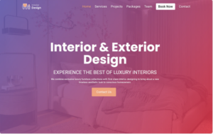 Intex - Interior & Exterior Design Studio Website Template