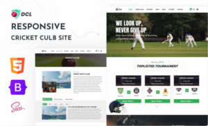 DCL - Cricket Club, Cricket Sports HTML5 Website Template