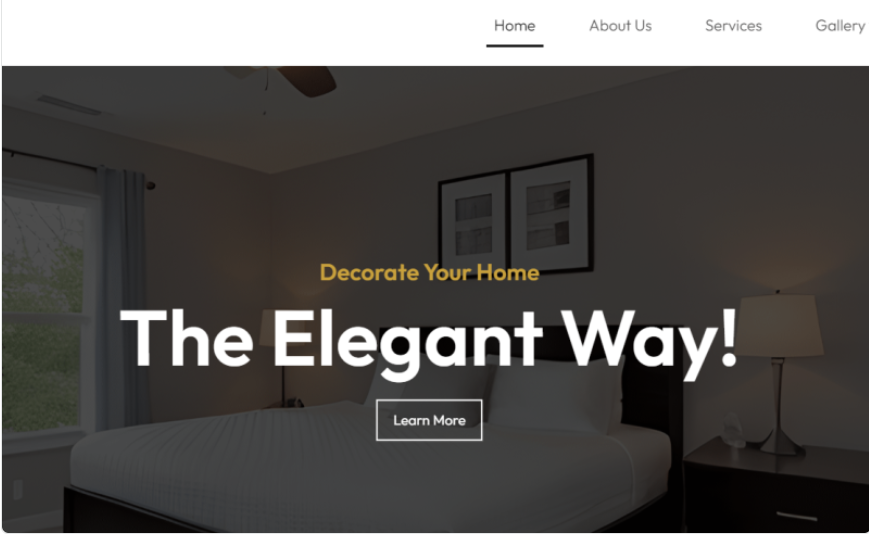 Decorator - Interior Design and Architecture HTML Template Website Template