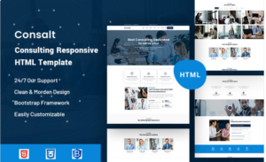 Consalt – Consulting Responsive Website Template