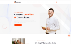 Consen – IT Consulting and Finance HTML5 Template Website Template