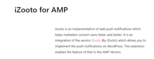 Izooto for AMP 1.0.0