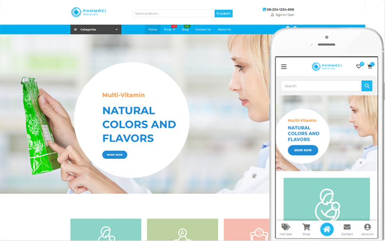 Phamaci - Theme For Medicine & Healthcare WooCommerce Theme
