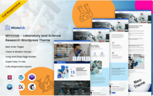 Mintolab - Laboratory and Science Research Wordpress Theme WordPress Theme